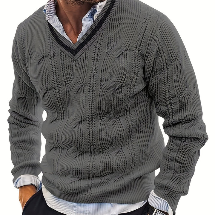 Levoire | Pull Vintage Pour Hommes Parfait Pour Tous Les Jours Gris
