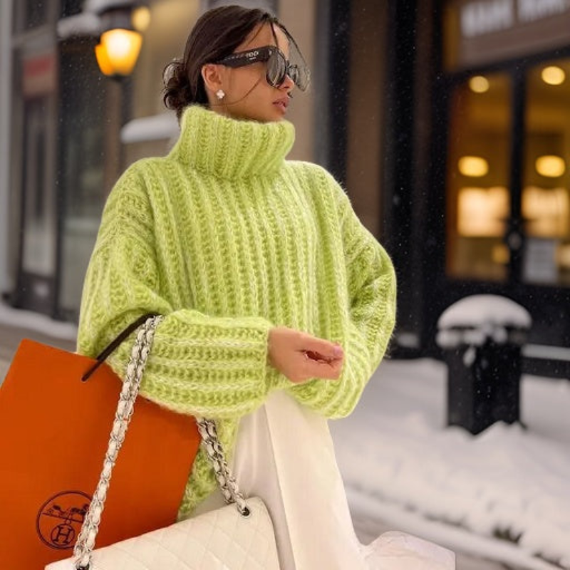 Levoire | Pull À Manches Longues Pour Femmes Chaud Vert