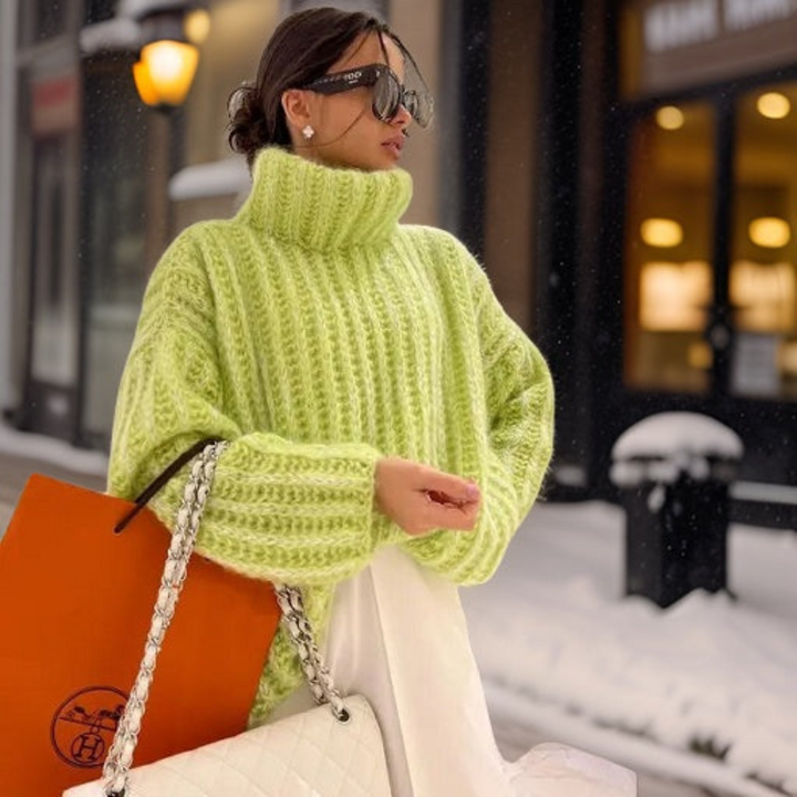 Levoire | Pull À Manches Longues Pour Femmes Chaud Vert