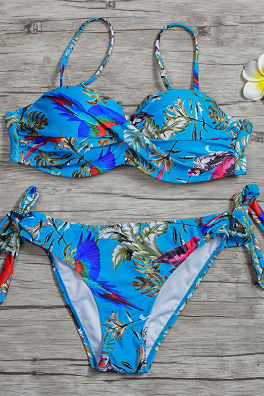 Levoire | Imprimé Maillot de bain à nouer sur les côtés