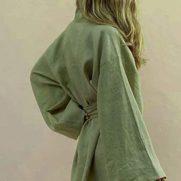 Levoire | Kimono Robe Élégante Et Confortable Vert