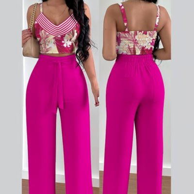 Levoire | Imprim Suspendre Pantalons 2 Pice Ensemble