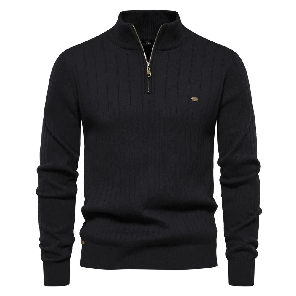 Levoire | Pull En Tricot Pour Hommes Au Style Décontracté Noir