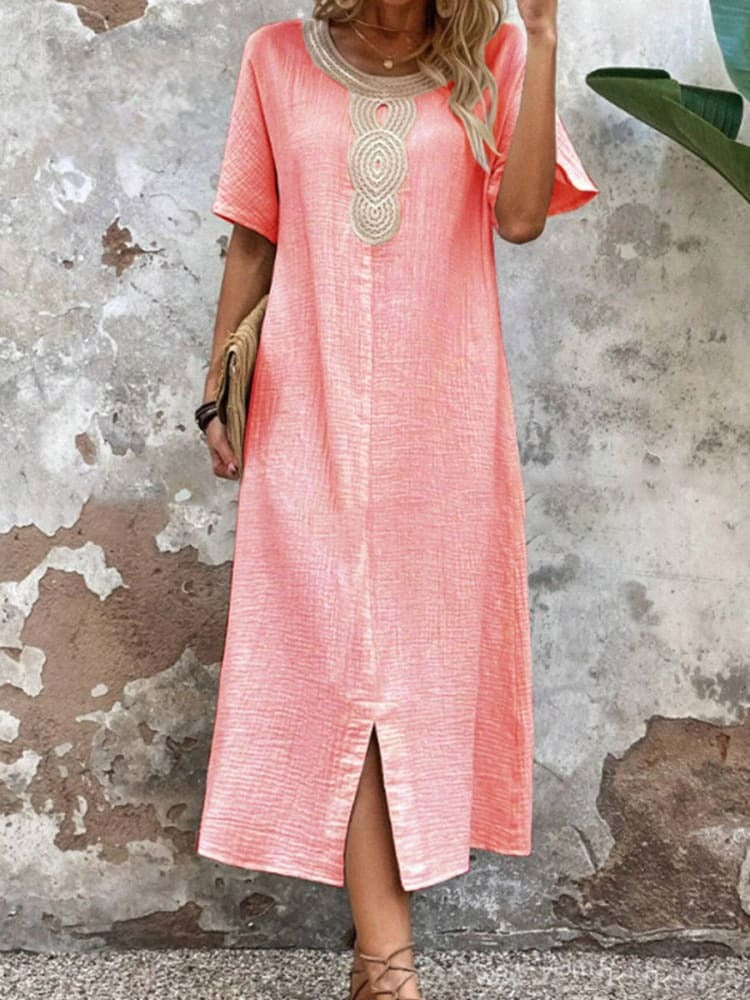 Levoire | Robe unie pour femme Rose