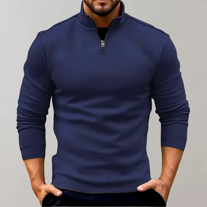 Levoire | Haut demi-zip pull pour hommes Bleu marine
