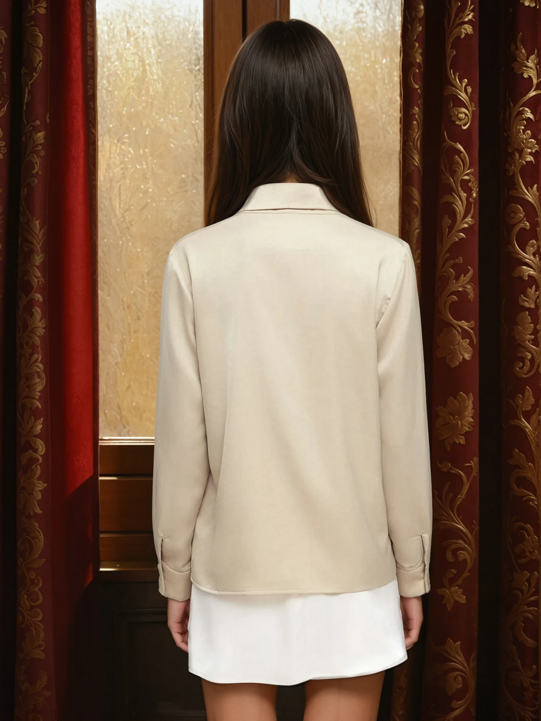 Levoire | Blouse À Manches Longues En Métal Avec Nœud