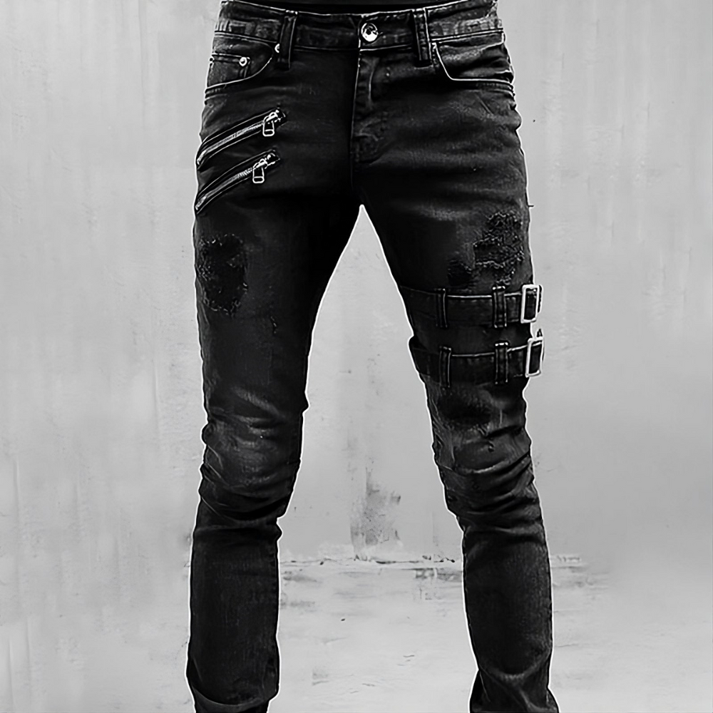 Levoire | Jeans En Denim Pour Hommes Noir
