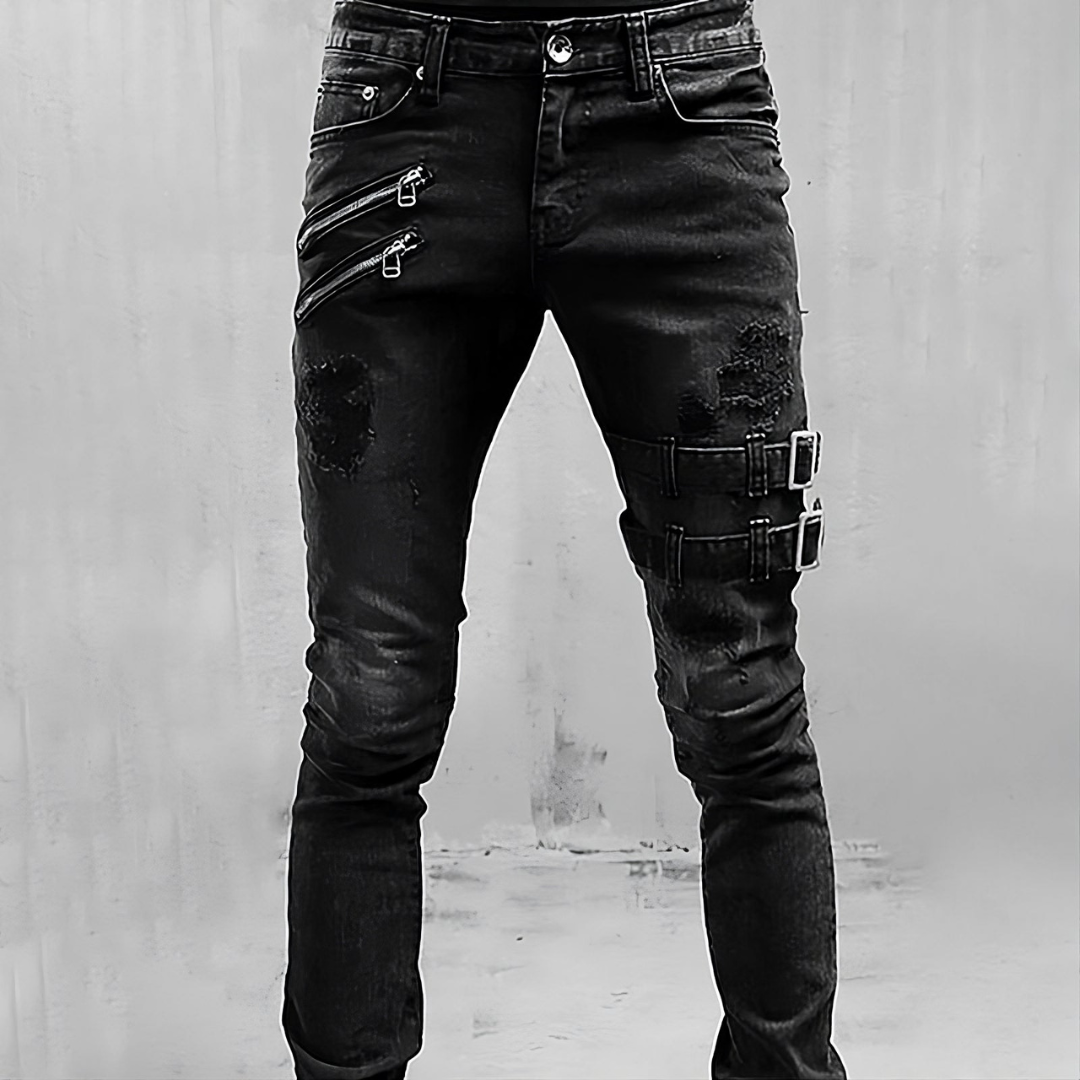 Levoire | Jeans En Denim Pour Hommes Noir