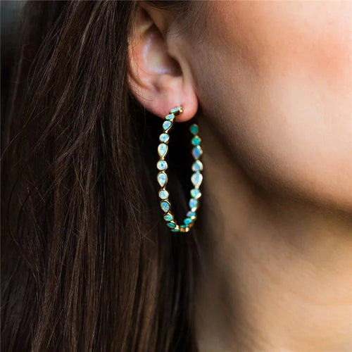 Levoire | Commande De Vin Boucles D'Oreilles Opale Bleue Or Or