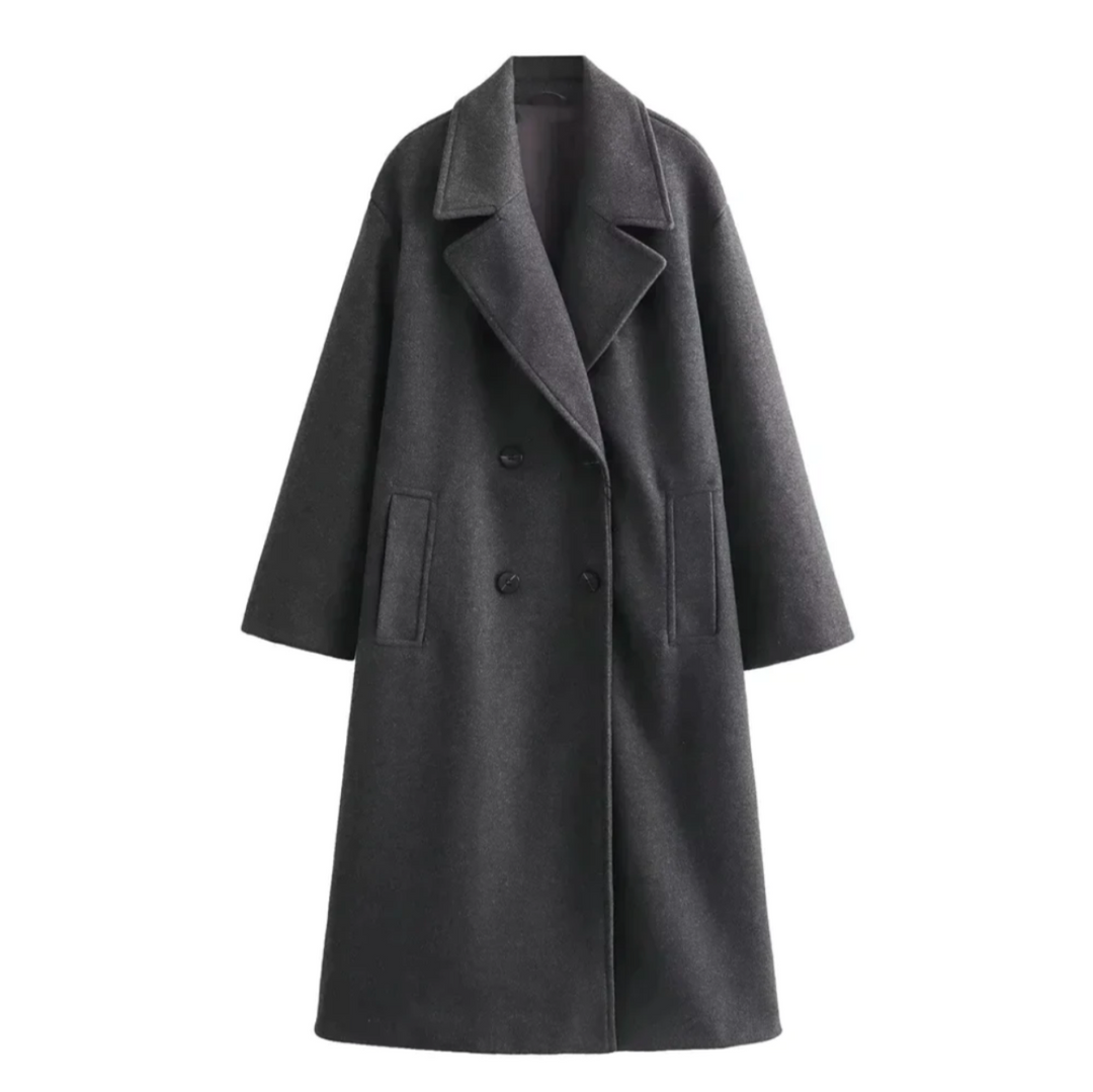 Levoire | Plus Long Manteau FR Femmes FR Le Look Chic Gris