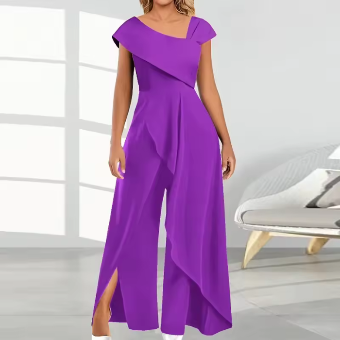 Levoire | Combinaison Asymétrique Élégante Lilas