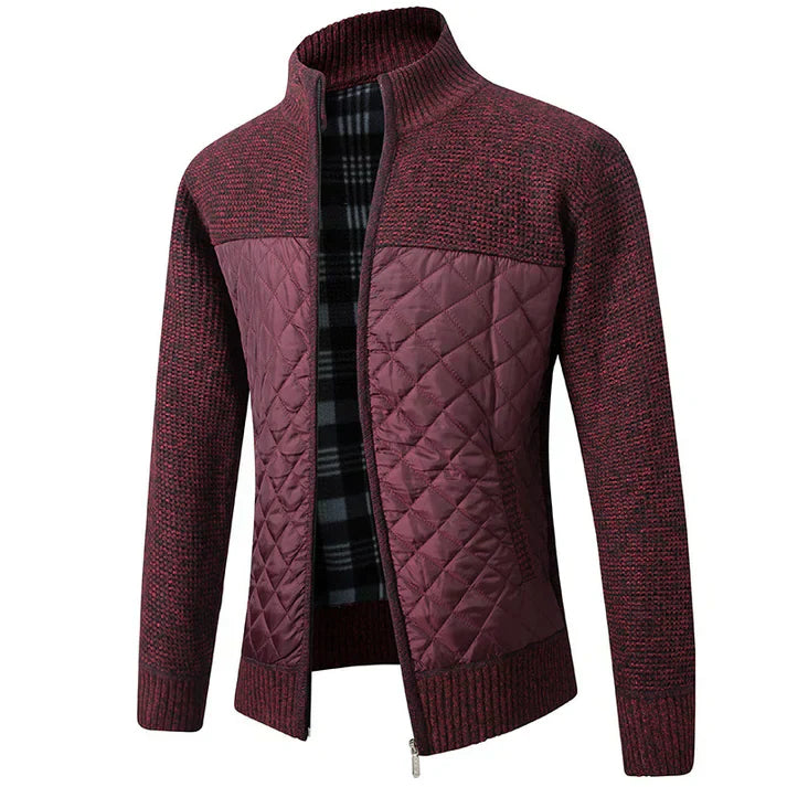 Levoire | Veste Pour Hommes Avec Fermeture Eclair Et Coupe Confortable Rouge