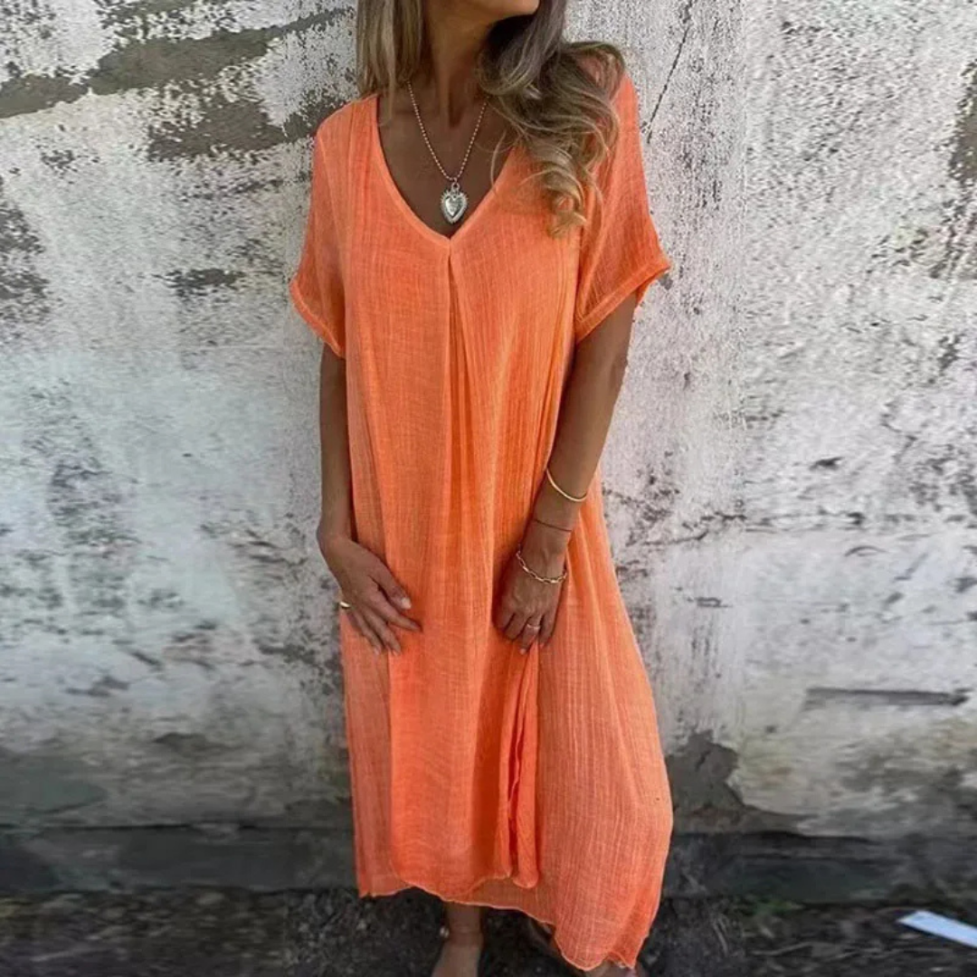 Levoire | Robe Printanière Orange