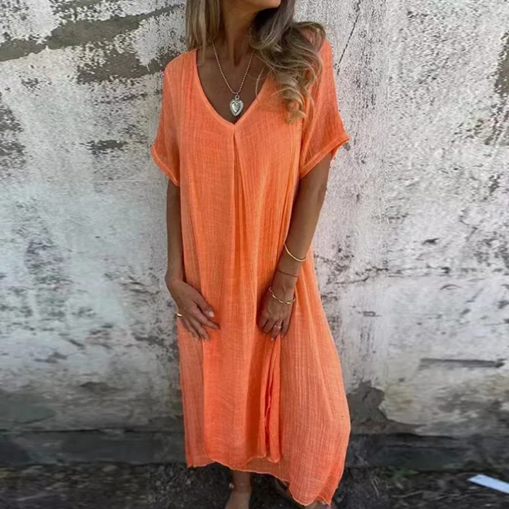 Levoire | Robe Printanière Orange