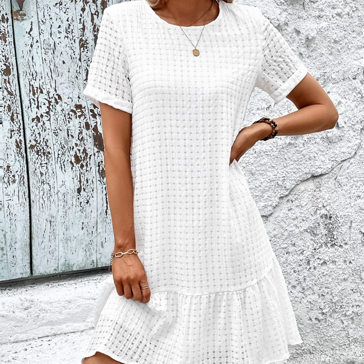 Levoire | Robe Élégante Avec Col Rond Noir