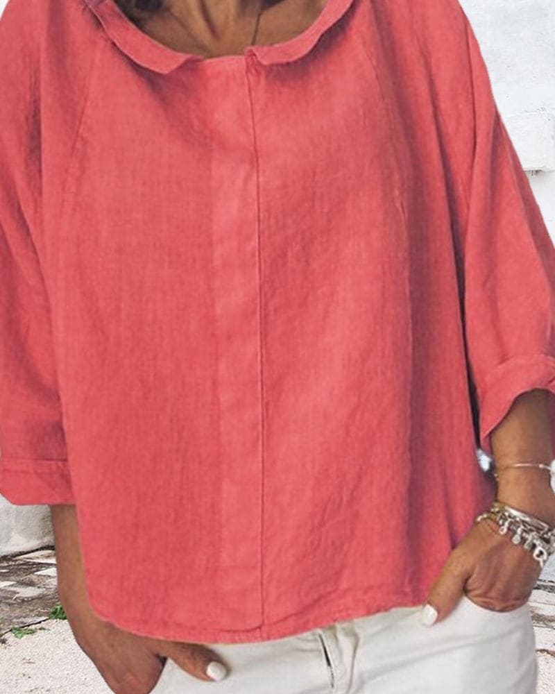 Levoire | Une Chemise À Coupe Décontractée Dans Une Couleur Unie Rosa