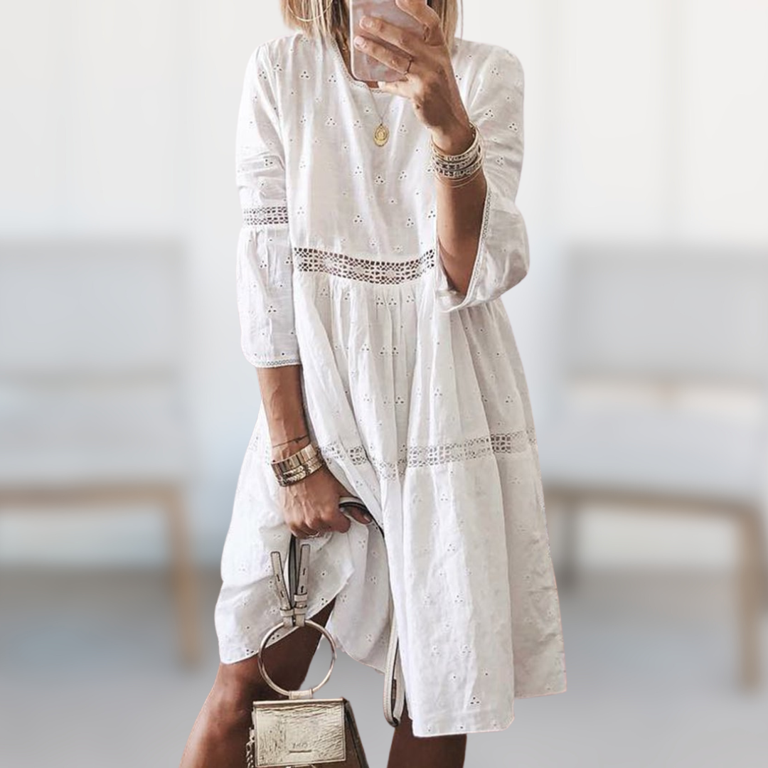 Levoire | Robe élégante brodée Blanc