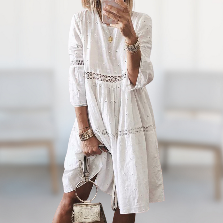 Levoire | Robe élégante brodée Blanc