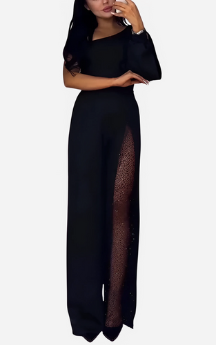 Levoire | Robe Élégante Femme Épaule Dégagée Et Glamour Avec Fente