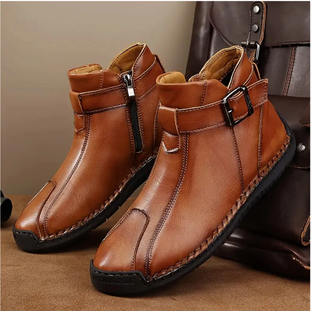 Levoire | Bottes À Fermeture Éclair Pour - Hommes - Stylistique Marron Foncé