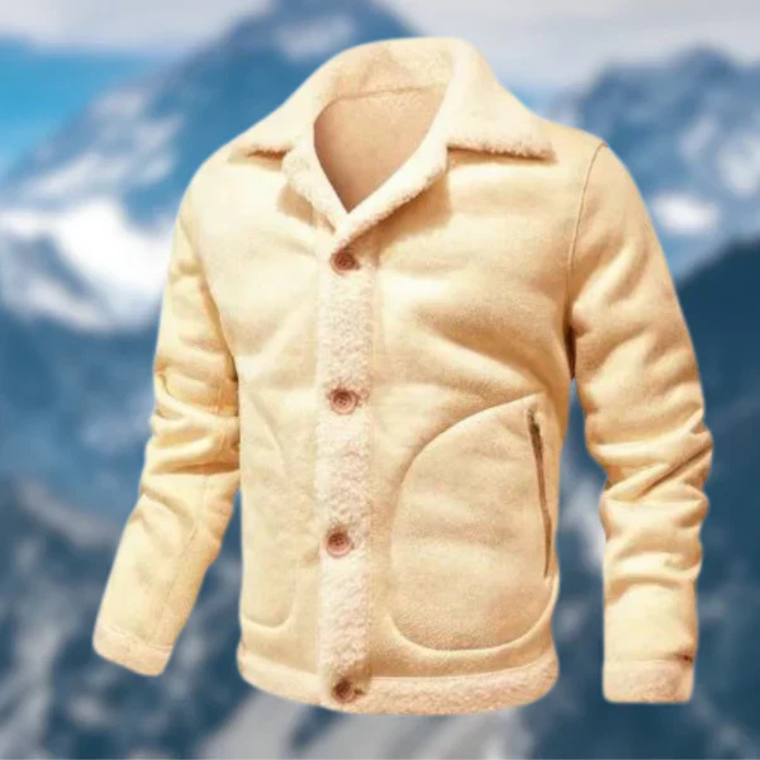 Levoire | Manteau Hommes Chaud Hiver Marron clair