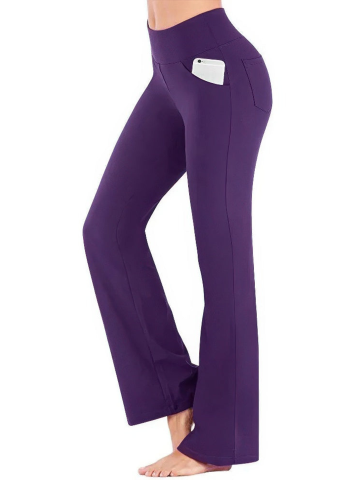 Levoire | Pantalon Femme Élégant Taille Haute Pantalon Pour Femmes Lilas
