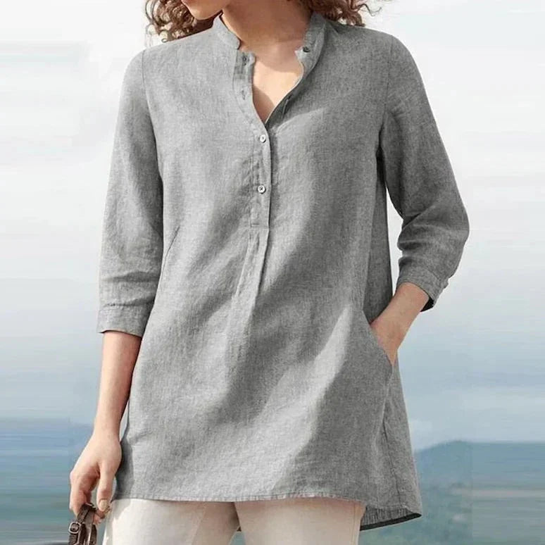 Levoire | Blouse Confortable Pour Toute Occasion Gris