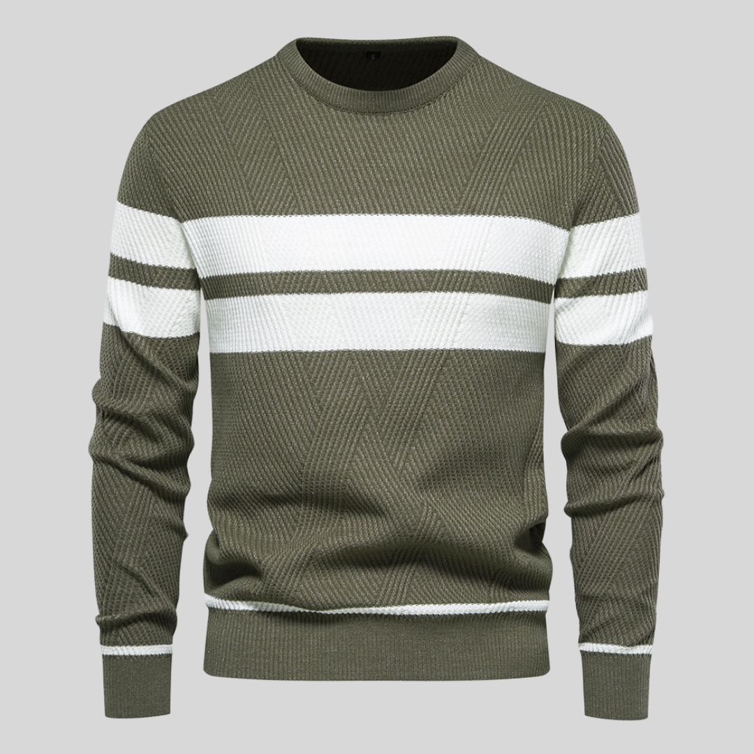 Levoire | Pull en coton plus chaud Vert olive