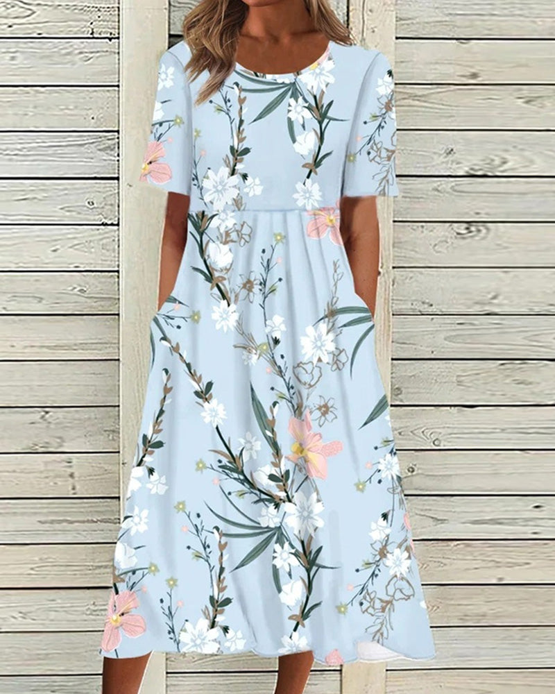 Levoire | Robe À Manches Courtes Lilas