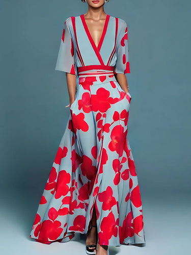 Levoire | Robe À Motifs Floraux Élégante Sortie De La Poche