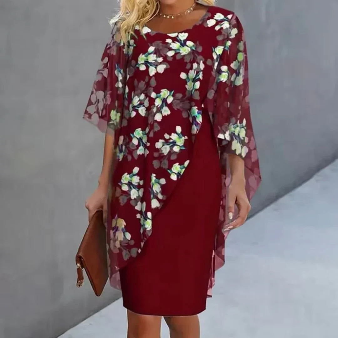Levoire | Robe Stylée Imprimée Rot