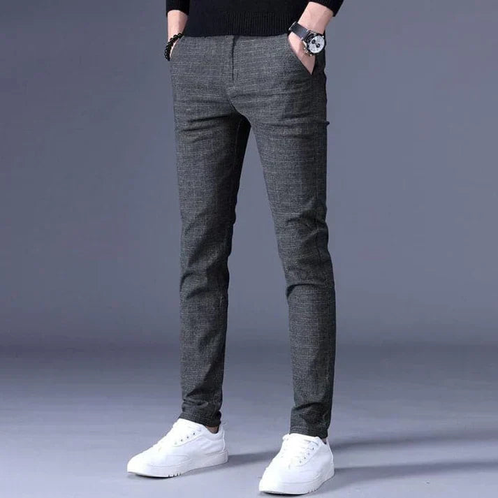 Levoire | Pantalon En Tissu Coupé Moderne Gris