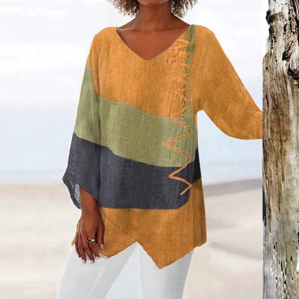 Levoire | Blouse Tricolore Jaune