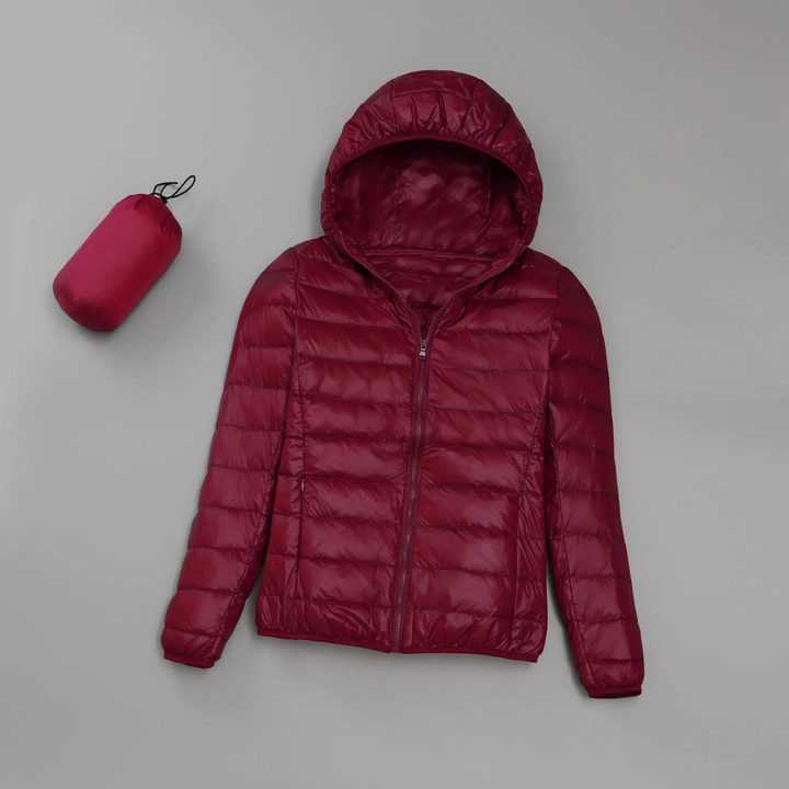Levoire | Veste Matelassée Légère Avec Capuche Rot