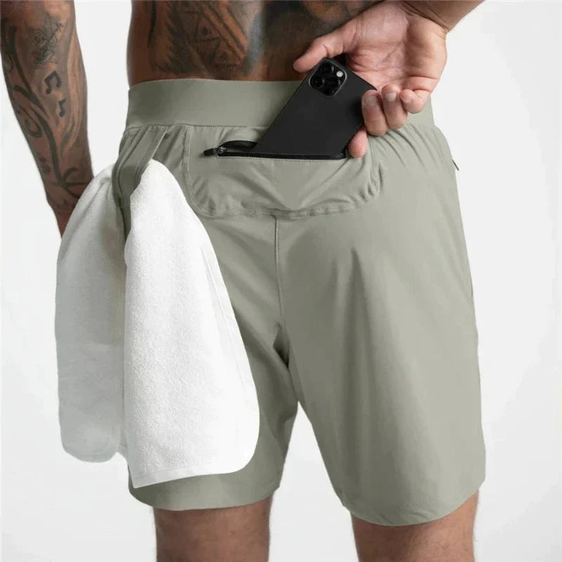 Levoire | Short de sport pour hommes Pantacourt Vert