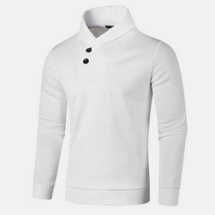 Levoire | Pull Homme Avec Col Tendance Et Coupe Confortable Blanc