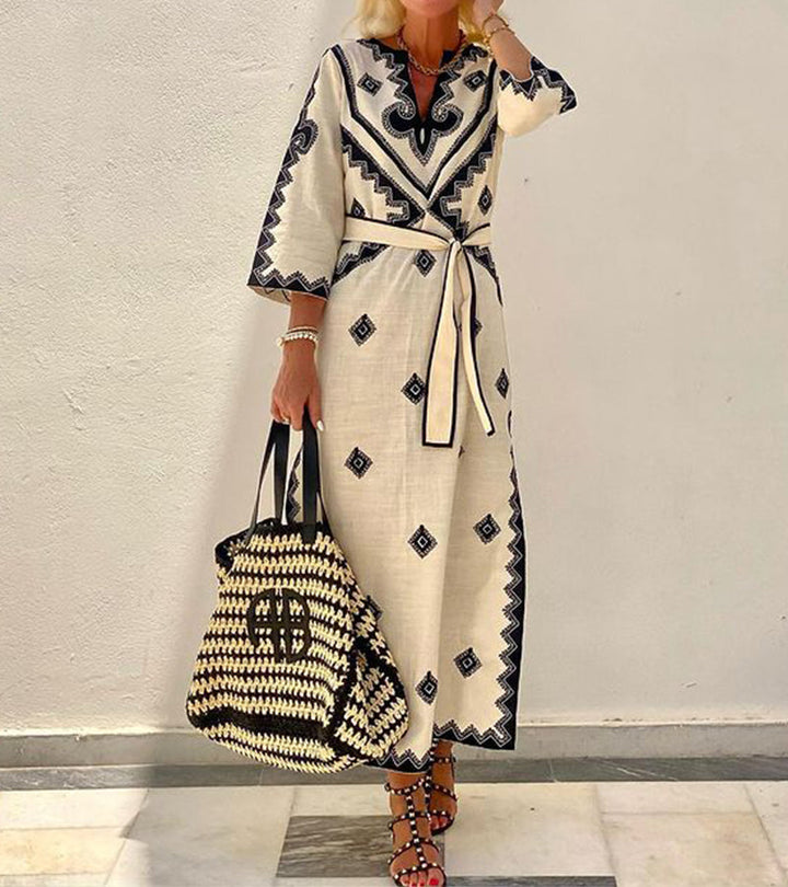Levoire | Robe Élégante Avec Motif