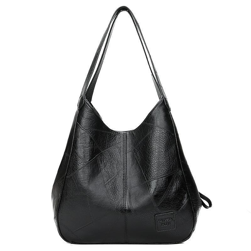 Levoire | Sac en cuir rétro pour femmes Noir