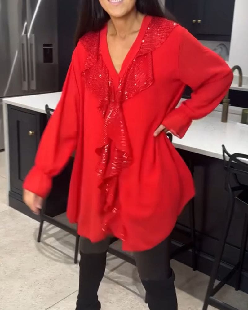 Levoire | Blouse Avec Volants Dans Une Coupe Élégante