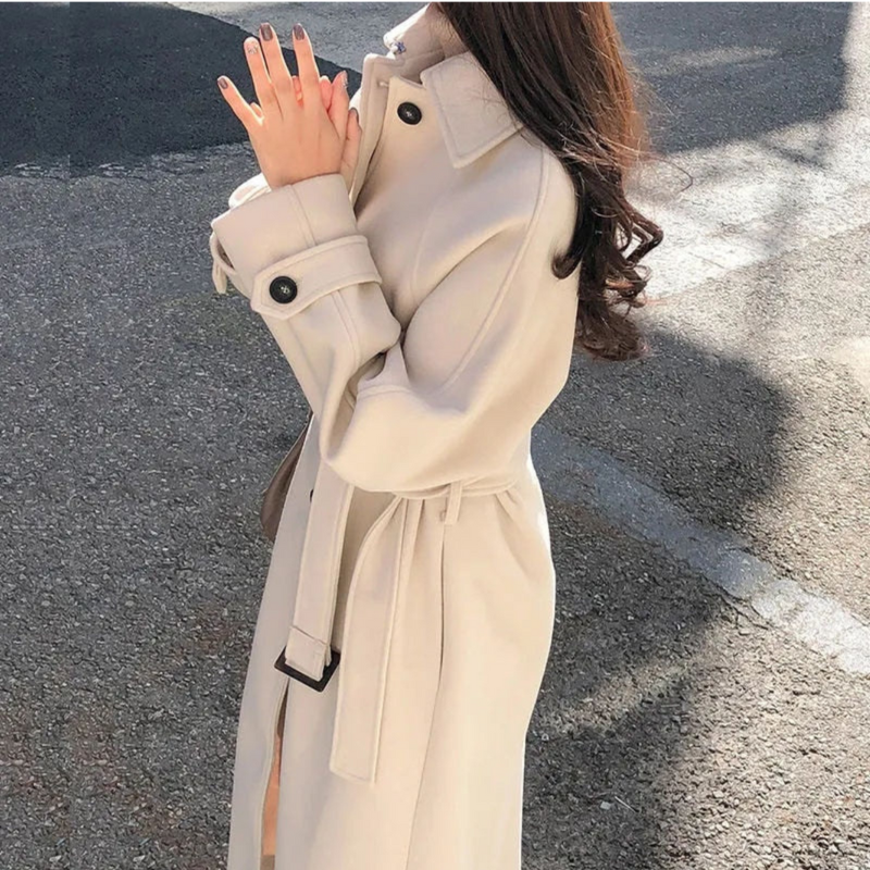 Levoire | Manteau Long FR Femmes FR Le Look Hiver Parfait Beige