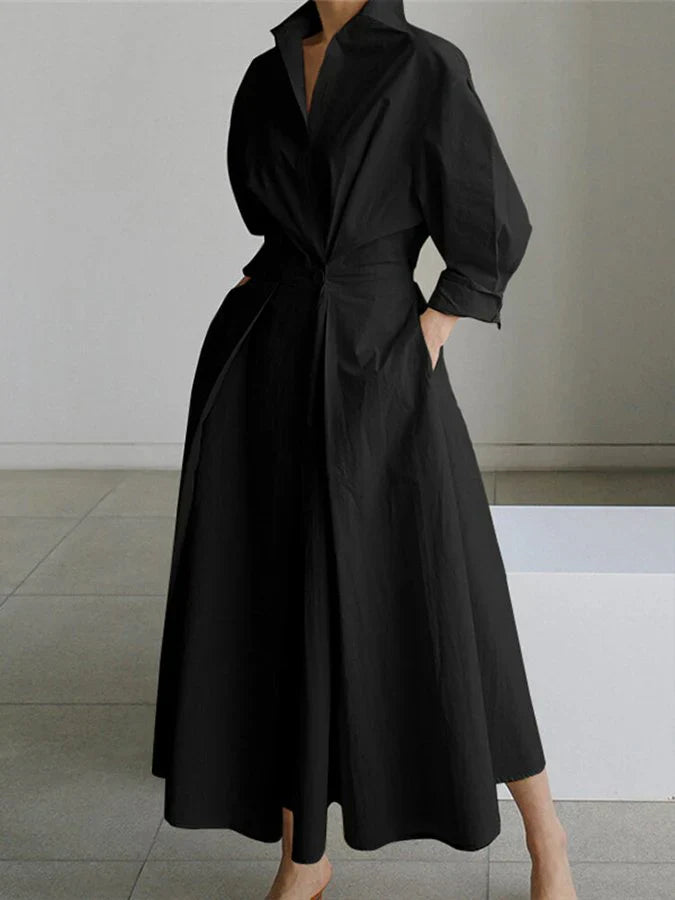 Levoire | Pour Femmes Avec Revers, Boutons Et Manches Longues Noir