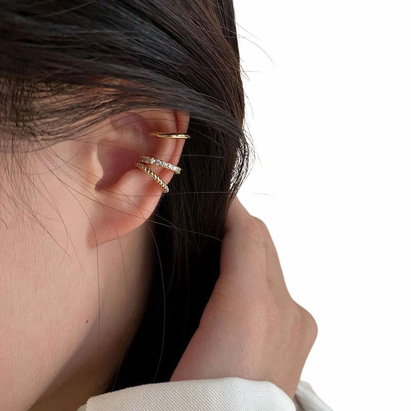 Levoire | 3 Pcs Coupelles Boucles D'Oreilles Stil 3 Set de Doré