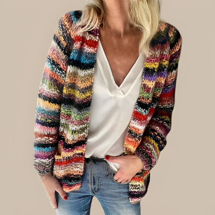 Levoire | Veste Ultime Combinaison D'Élégance Et De Confort Avec Un Design Intemporel Arc-en-ciel