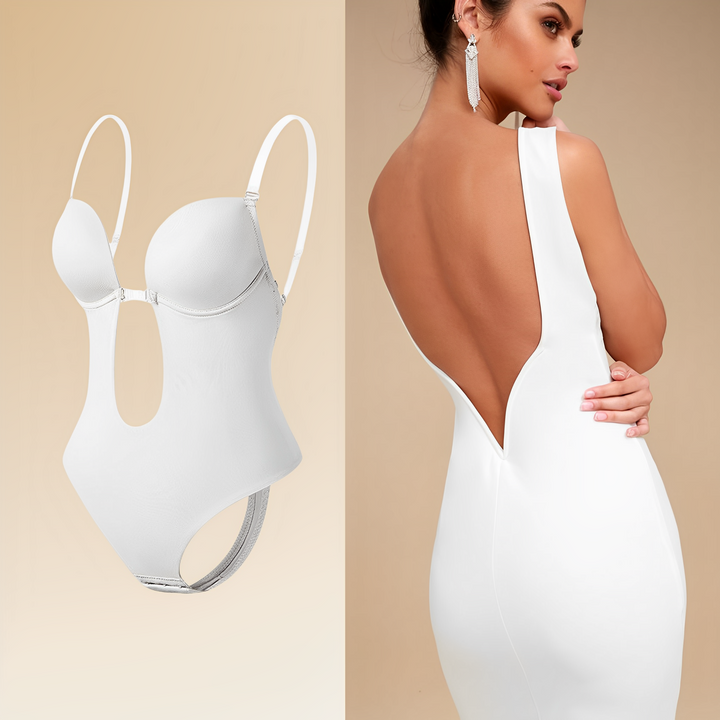 Levoire | Body À Dos Ouvert - Soutien-Gorge Pour Femmes Risa Blanc