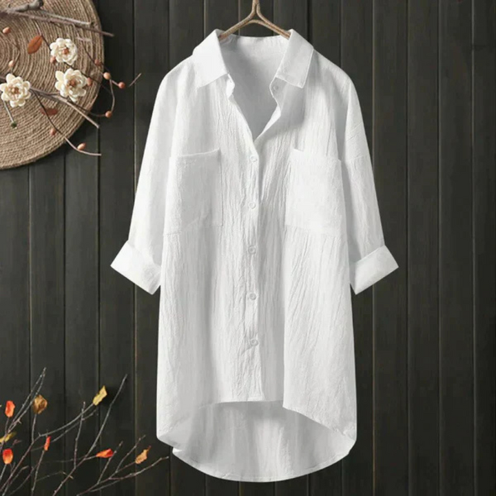 Levoire | T-Shirt Long Et Léger En Coton Blanc