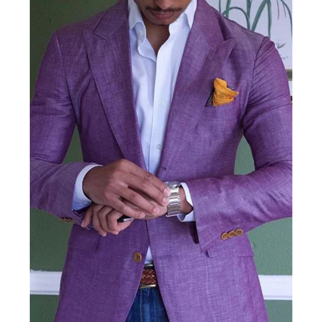 Levoire | Blazer Anzug Hommes Manches Longues Violet