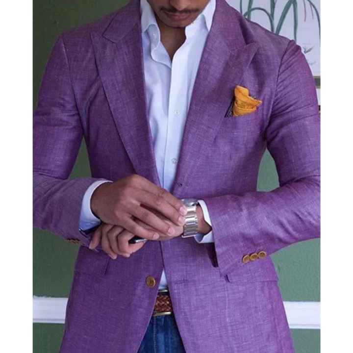 Levoire | Blazer Anzug Hommes Manches Longues Violet