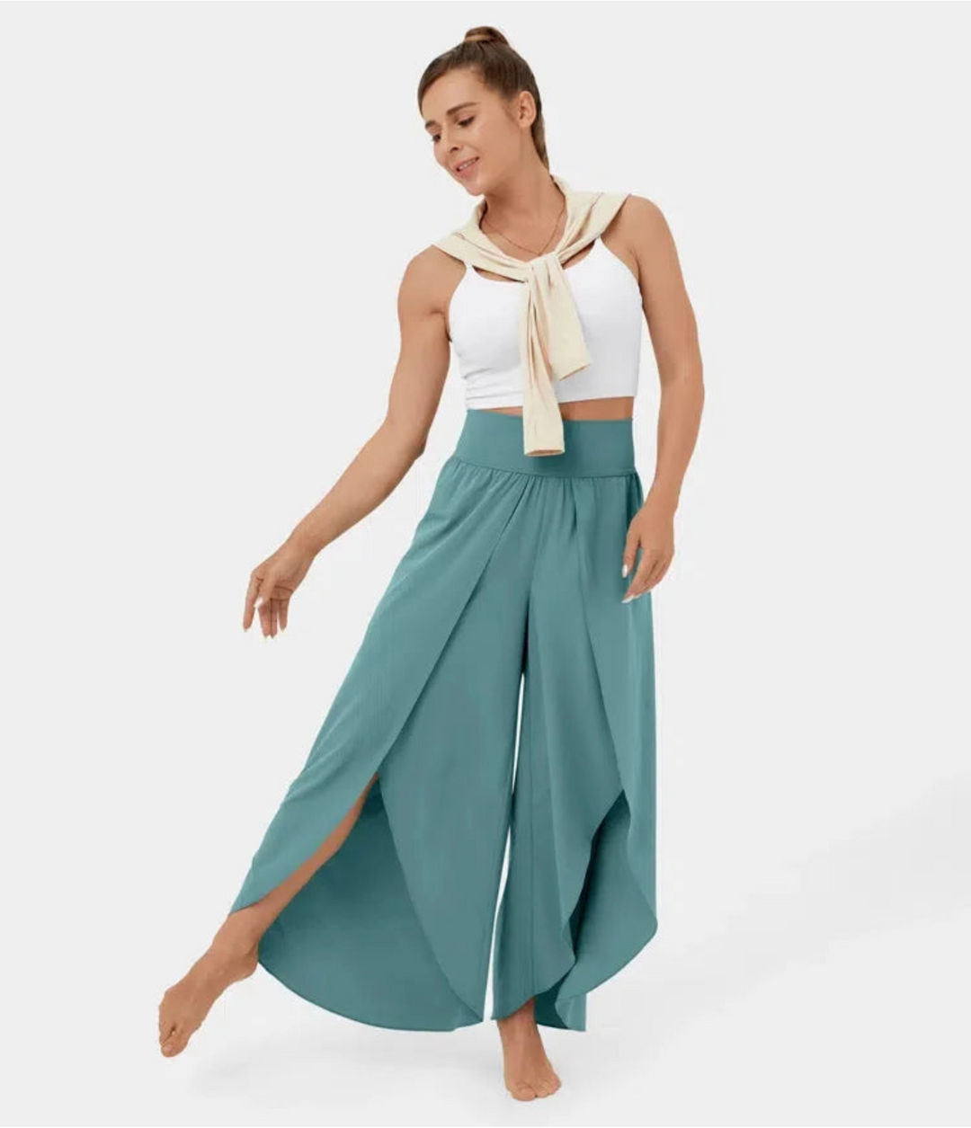Levoire | Pantalon Long FR Femme FR Le Look Légant Vert clair