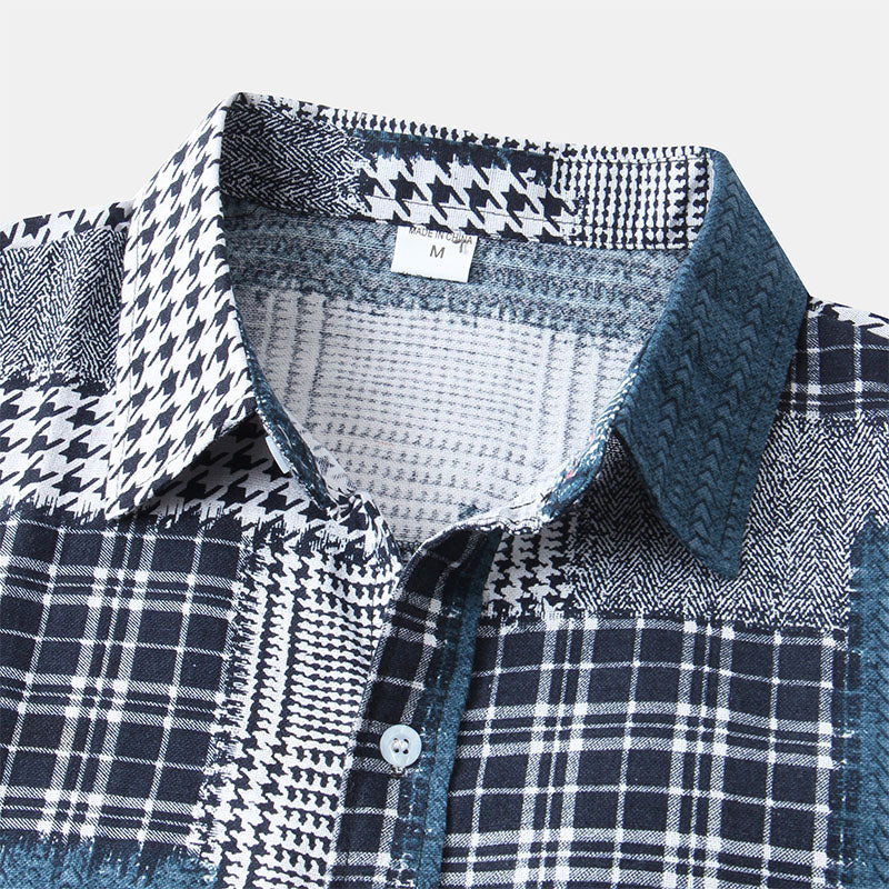 Levoire | Chemise Courte Manches FR Hommes Retro