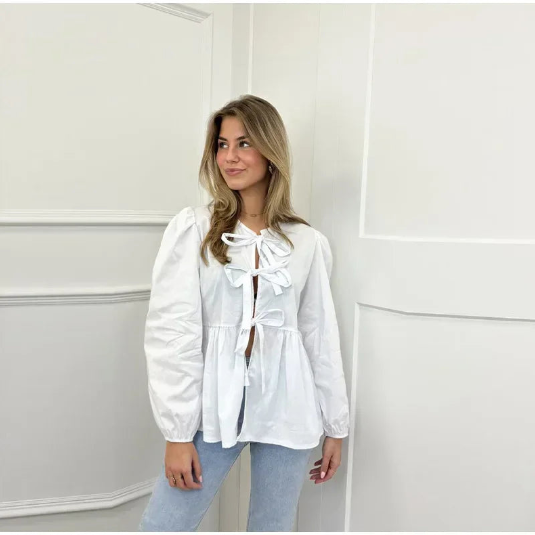 Levoire | Légante Robe Chemise FR Femmes Blanc
